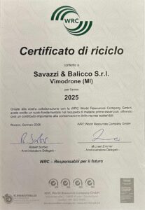 Certificazione di riciclo 2026